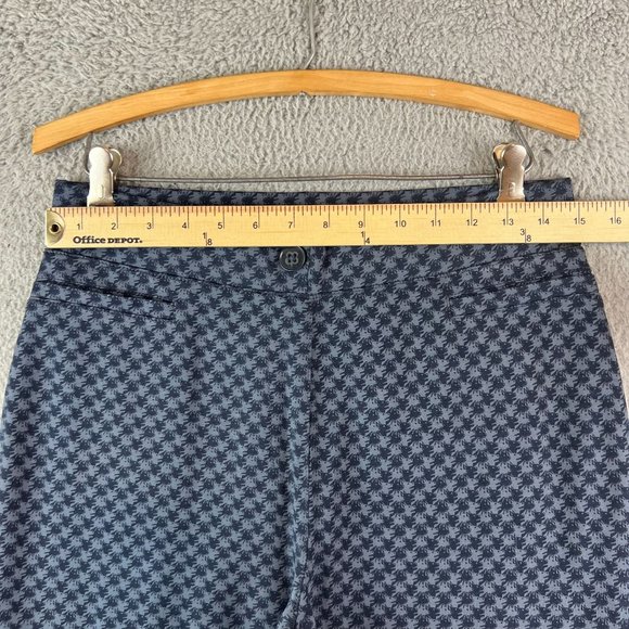 Betabrand Classic Yoga Dress Pants Sz L Blue pull on Stretch - Picture 5 of 10